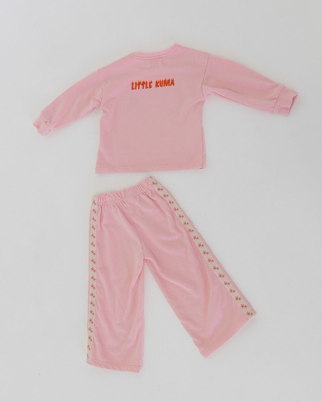 Pink lounge set, kids, Japanese designs, oversized,  mama and mini matching