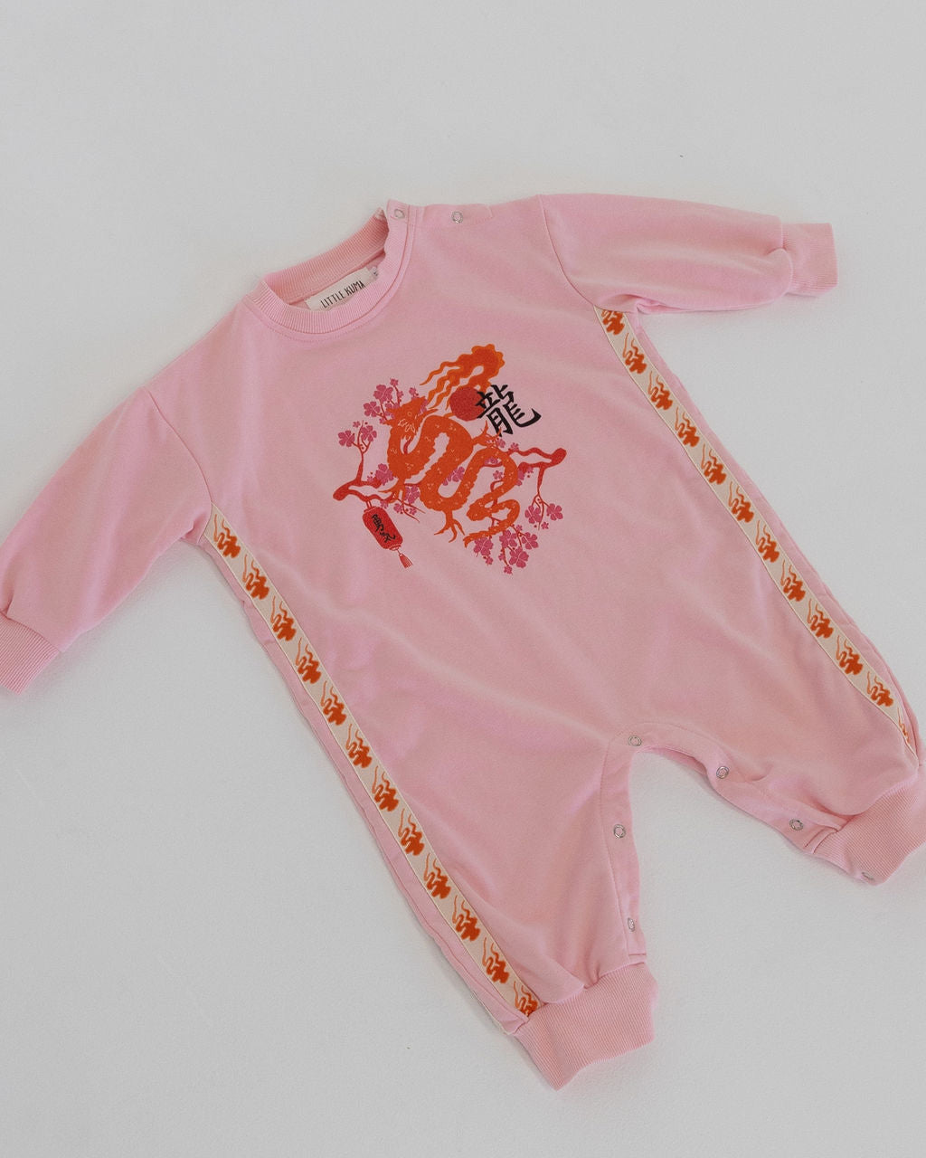 Flatlay, Oversized, Japanese print and designs, kids romper, pink